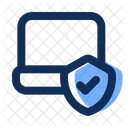 Cyber Attack Insurance Laptop Icon