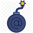 Cyber Attack Bomb Crime Scene Icon