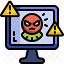 Cyber Attack Cyber Security Cyber Crime Icon
