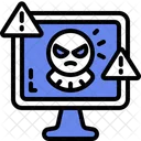 Cyber Attack Cyber Security Cyber Crime Icon