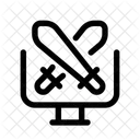 Cyber attacked  Icon