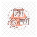 Disaster Editable Cyber Icon