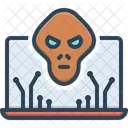 Cyber-attaque  Icône