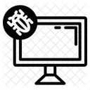 Erkennung Von Cyberbedrohungen Symbol