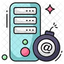 Cyber Bomb Cyber Attack Bombshell Icon