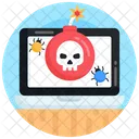 Logic Bomb Malware Cyber Bomb Icon