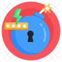Cyber Attack Cyber Bomb Cyber Threat Icon