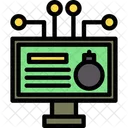 Cyber Bomb Bomb Attack Icon