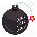 Cyber Bomb Cyber Attack Bombshell Icon