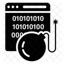 Logic Bomb Cybercrime Cyber Bomb Icon