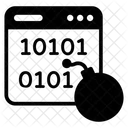 Logic Attack Cyber Bomb Cyberattack Icon