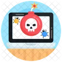 Logikbombe Malware Cyberbombe Symbol