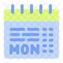Calendar Cyber Monday Shopping Icon