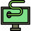 Cyber Crime Infected Worm Icon