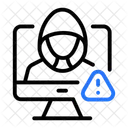 Cyber Attack Security Hacking Icon