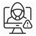 Cyber Attack Security Hacking Icon