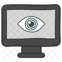 디지털 눈 사이버 눈 웹 모니터링 아이콘