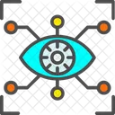 Cyber Eye Cyber Monitoring Mechanical Eye Icon