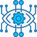 Cyber Eye Implant Cyber Security Icon