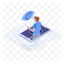 Mechanical Eye Cyber Eye Cyber Security Concept Icon