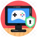 Gaming Security Online Gaming Cybersecurity Icon