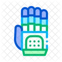Cyber Hand Artificial Icon