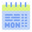 Kalender Cyber Monday Einkaufen Symbol