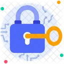 Cyber Lock Protection Security Icon