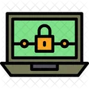 Cyber Lock Cyber Crime Icon