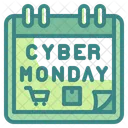 Cyber Moday Calendar Cyber Icon
