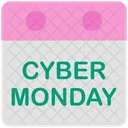 Cyber Monday Calendar Date 아이콘