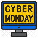 Cyber Monday Computer Shopping Icon