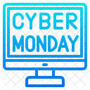 Cyber Monday Discount Sale Icon