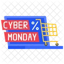 Cyber Monday Shopping Discount Shopping Offer Icon