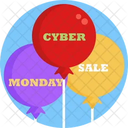 Cyber Monday Balloon  Icon