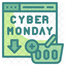 Cyber Monday Cart  Icon