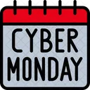 Cyber Monday Date Calendar Sales Icon