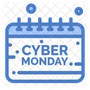 Datum des Cyber Monday  Symbol