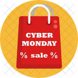 Cyber Monday-Etikett  Symbol