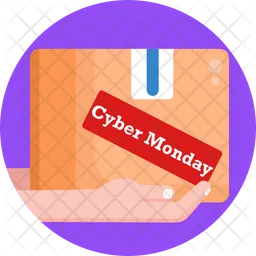 Cyber Monday-Etikett  Symbol