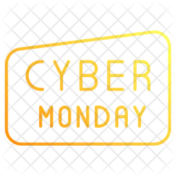 Cyber Monday-Text  Symbol