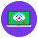 Cyber Monitoring Search Monitoring Cloud Monitoring Icon