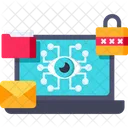 Cyber Crimes Cyber Security Cyber Monitoring Icon