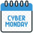 Kalender Cyber Monday Veranstaltung Symbol