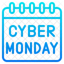 Cyber Monday Kalender Rabatt Symbol