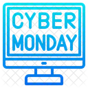 Cyber Monday Rabatt Ausverkauf Symbol