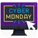 Cyber Monday Rabatt Einkaufen Symbol