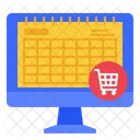 Cyber Monday Kalender Online Shop Symbol