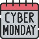 Datum des Cyber Monday  Symbol