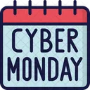 Datum des Cyber Monday  Symbol